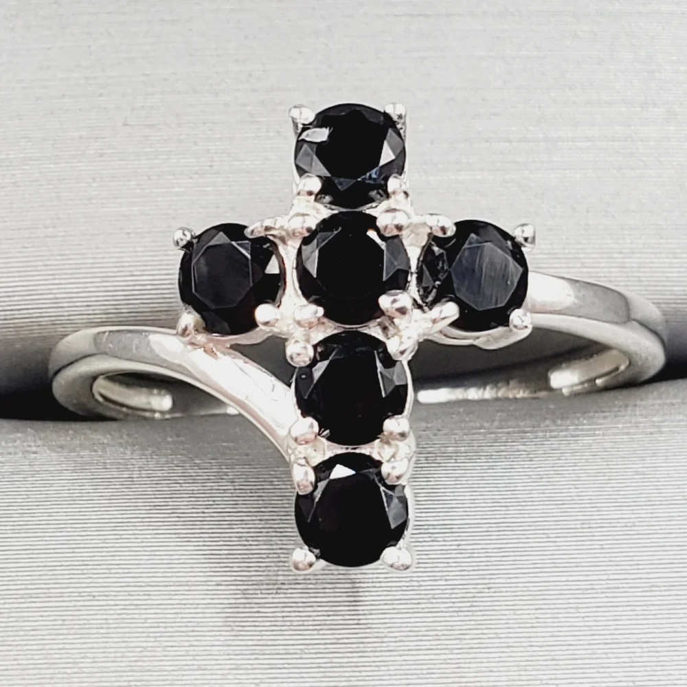 Black Cross Ring